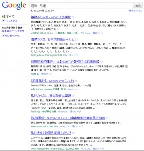 googleの検索結果